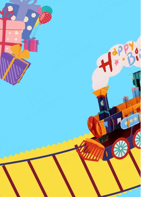 Birthday Pop-up Gift Card Book, page 4