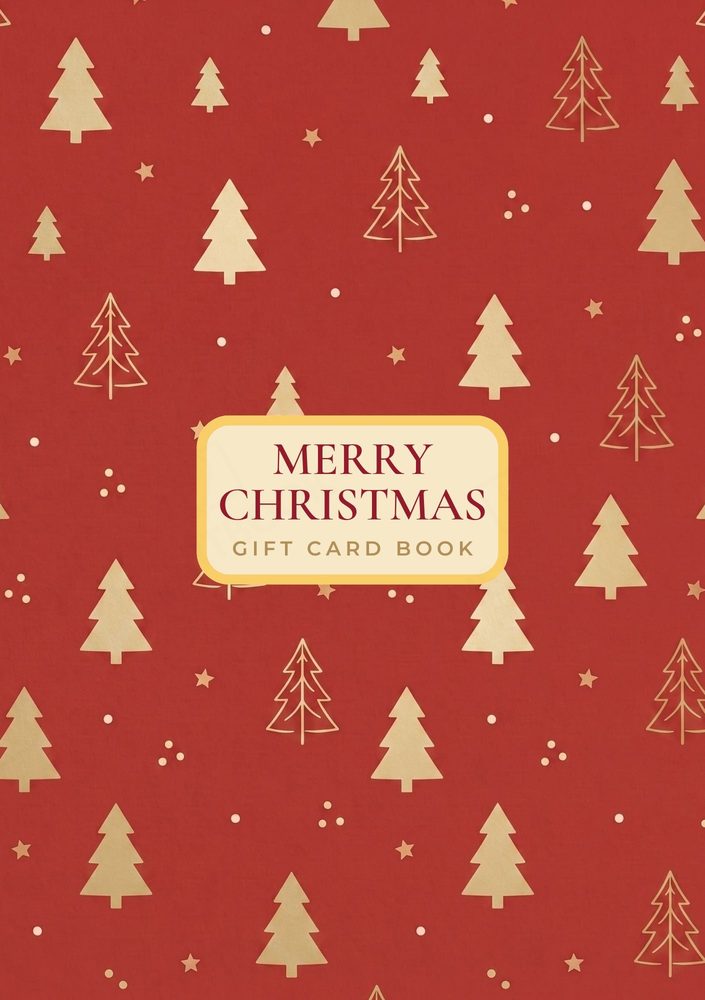 Christmas Gift Card Book back cover