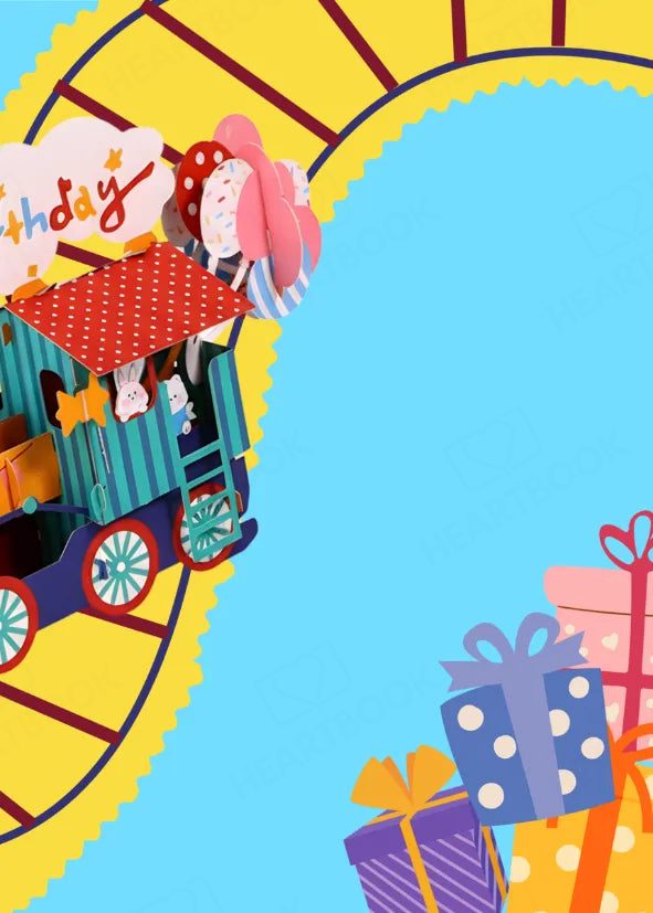 Birthday Pop-up Gift Card Book, page 5