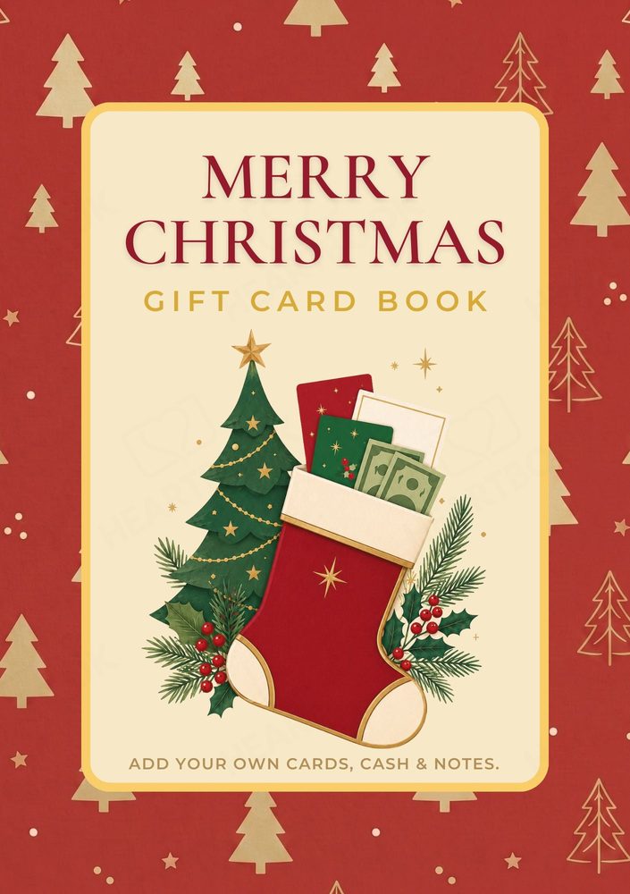 Christmas Gift Card Book front cover