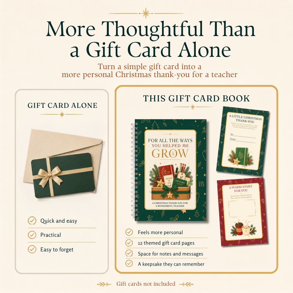 [For Teachers] Christmas Gift Card Book