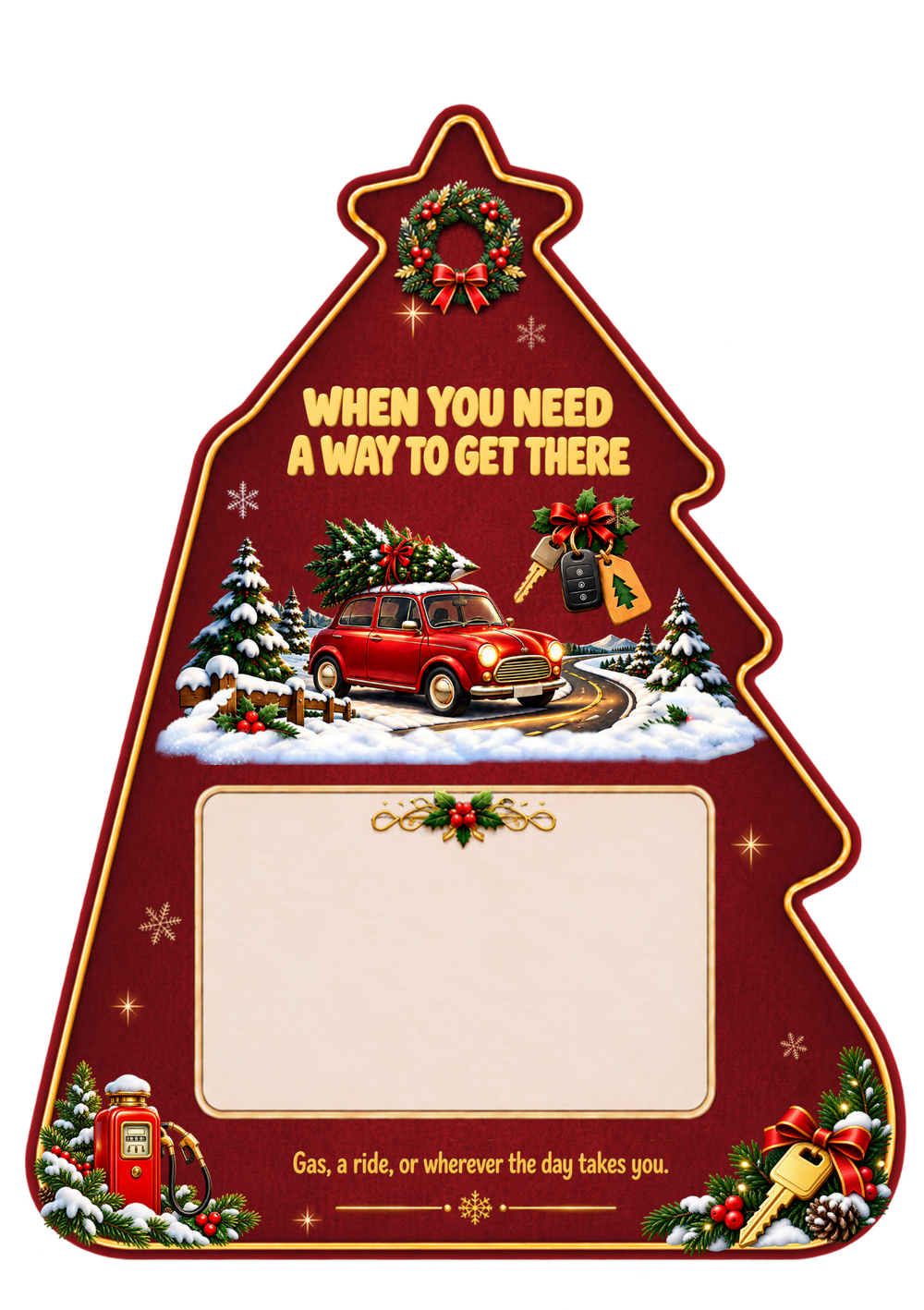 Christmas Tree-Shaped Gift Card Book, page 7