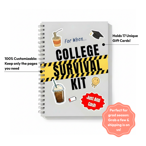 The 'For When...' College Survival Kit - Gift Card Book