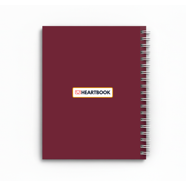 Back cover of the Adulting Survival Guide with HEARTBOOK logo