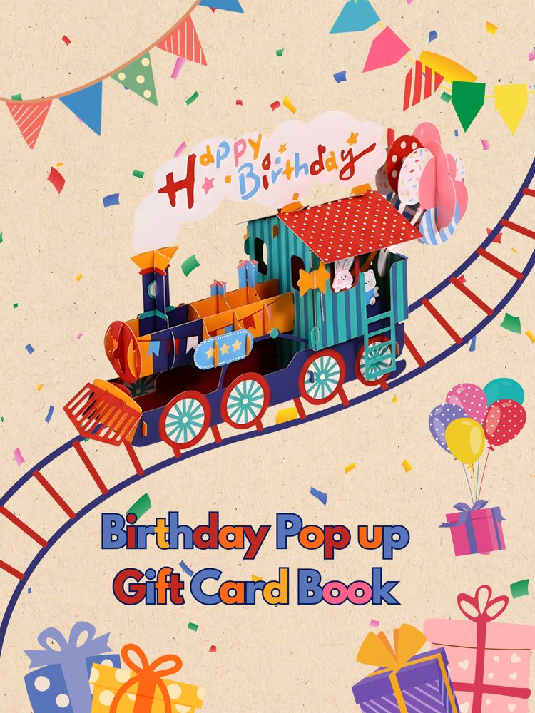 Birthday Pop-up Gift Card Book, front cover