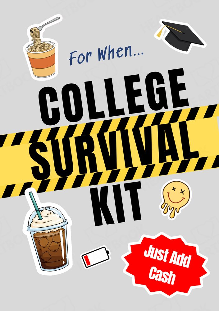 The 'For When...' College Survival Kit - Gift Card Book, front cover