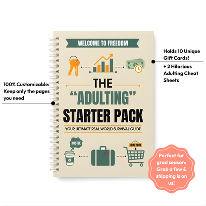 The "Adulting" Starter Pack - Gift Card Book